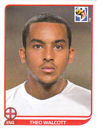 Theo Walcott England samolepka Panini World Cup 2010 #196